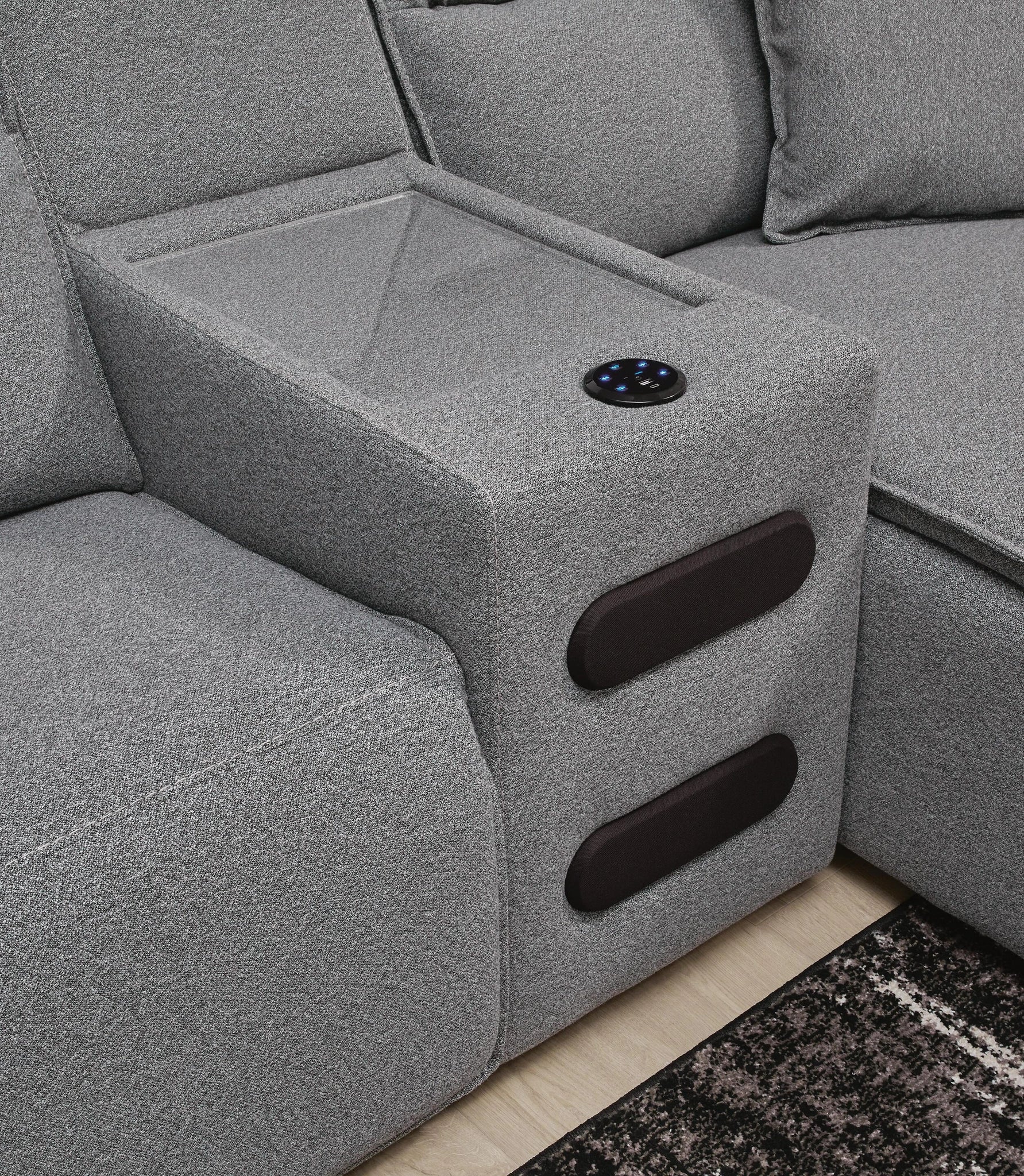 Modmax II Reclining Sectional with Chaise and Audio Console
