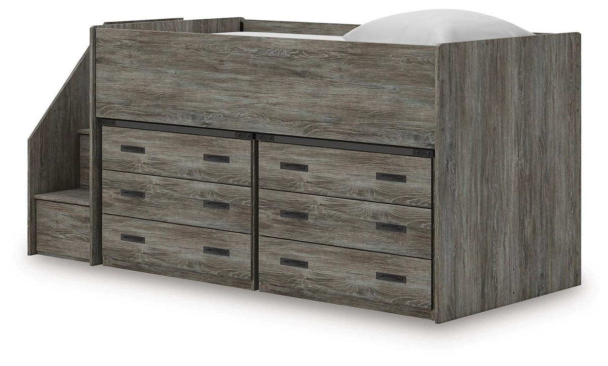 Frandern Loft Bed with Drawer Storage