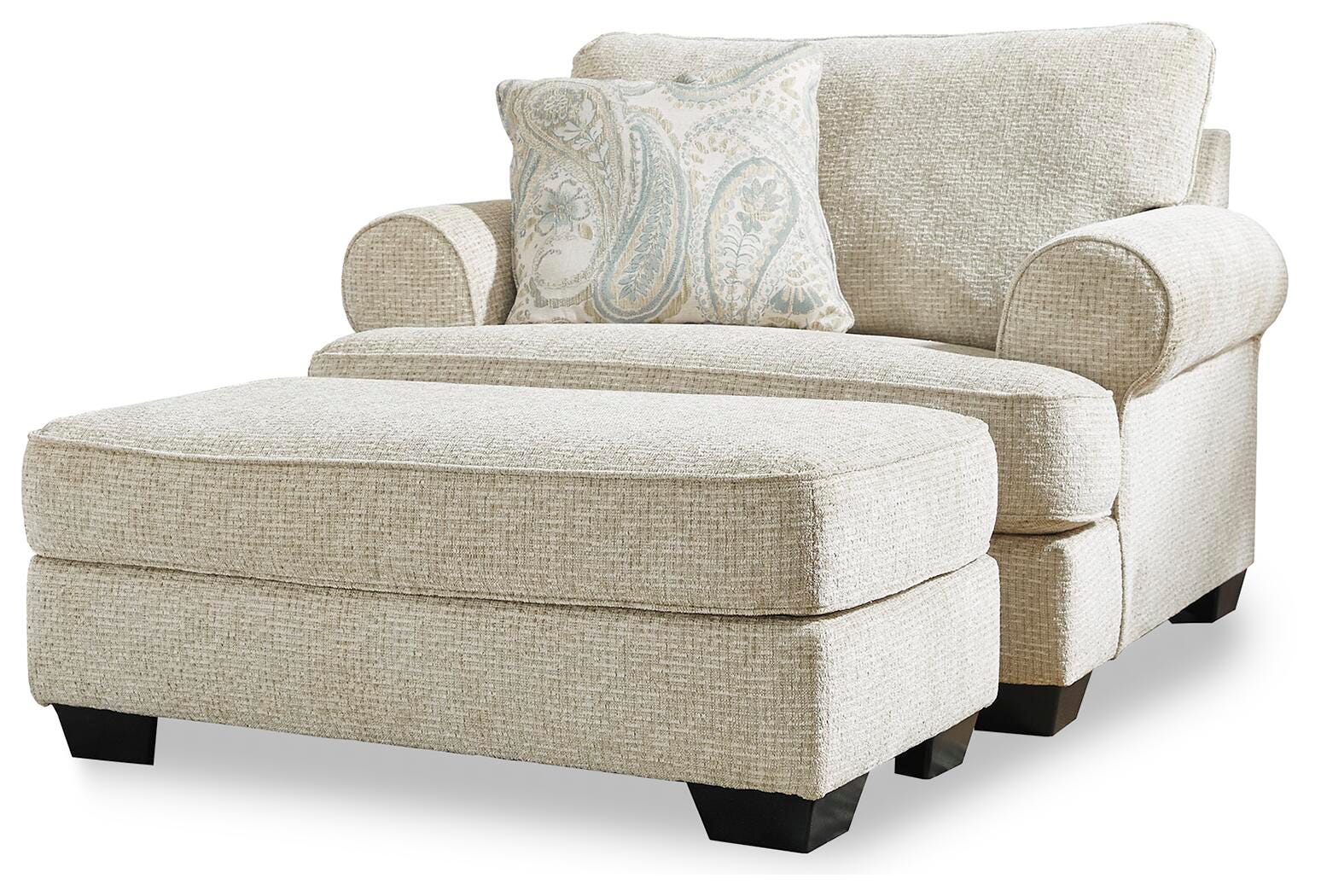 Monaghan Oversized Chair and Ottoman