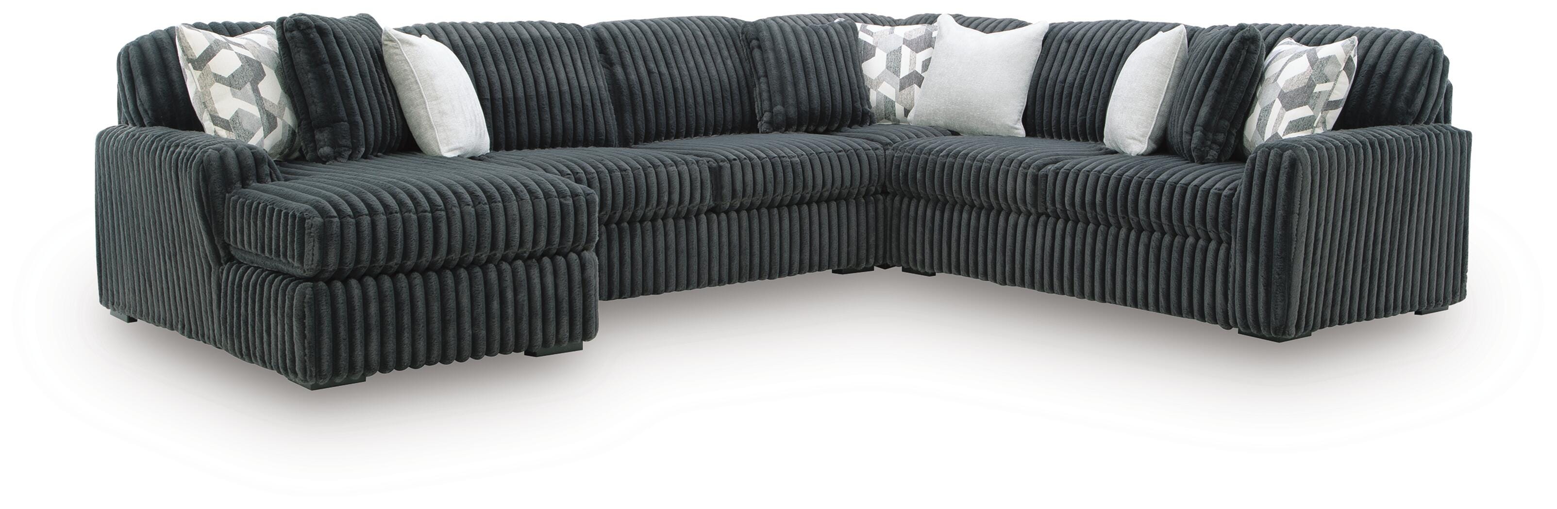 Midnight-Madness Sectional with Chaise