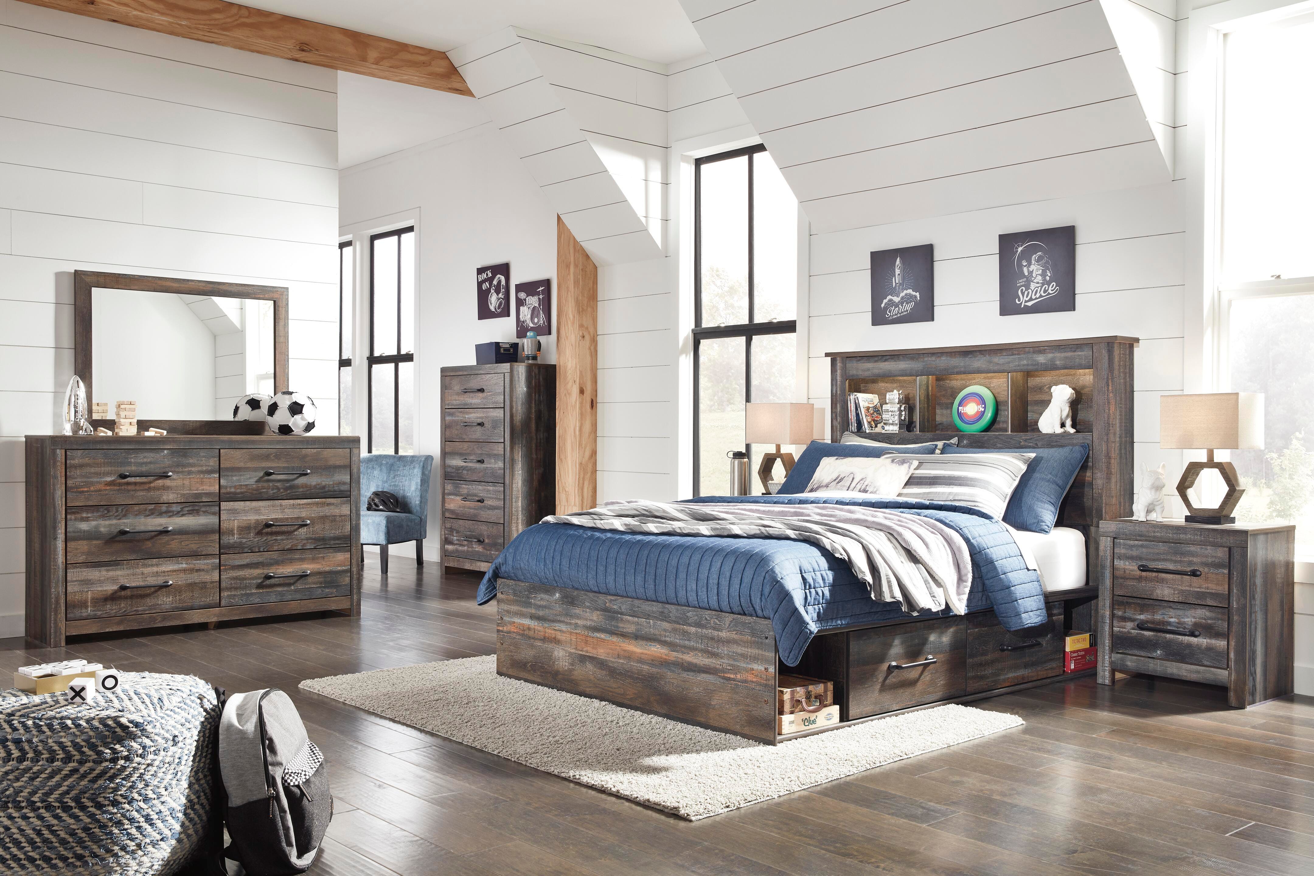 Drystan Youth Bed with 2 Storage Drawers