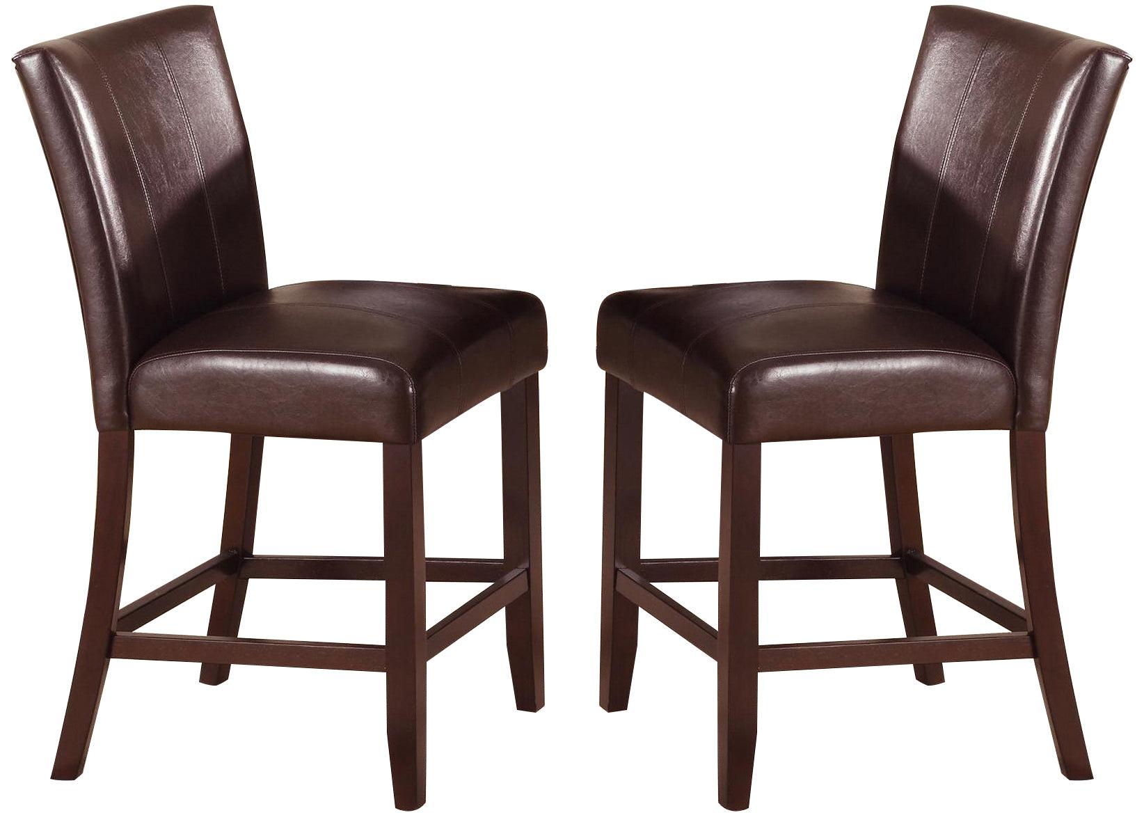 Crown Mark Ferrara Counter Height Chair in Dark Brown (Set of 2) 2723S-24 image