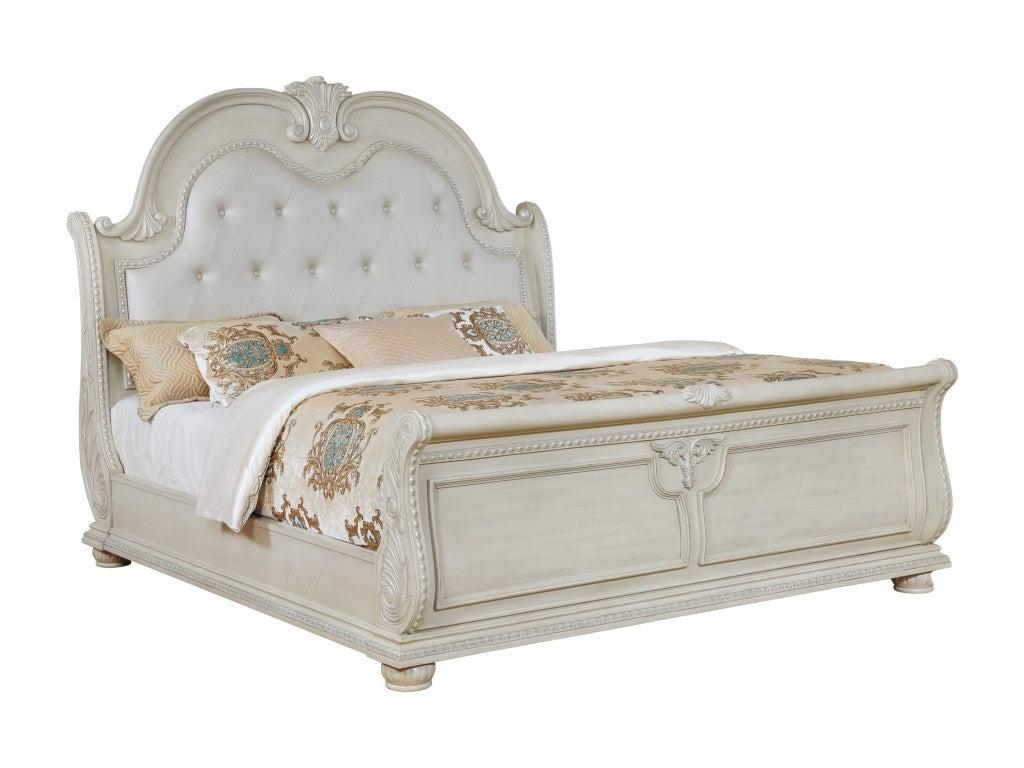 Crown Mark Stanley Queen Bed in Antique White image